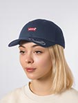 Бейсболка LEVIS арт. D7723-0003 Housemark Flexfit Cap (navy blue)